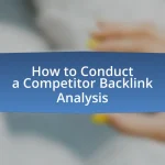 How to Conduct a Competitor Backlink Analysis