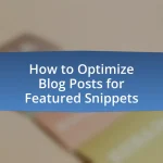 How to Optimize Blog Posts for Featured Snippets