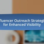 Influencer Outreach Strategies for Enhanced Visibility