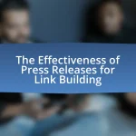 The Effectiveness of Press Releases for Link Building