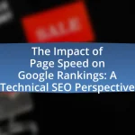 The Impact of Page Speed on Google Rankings: A Technical SEO Perspective