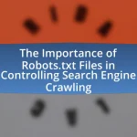 The Importance of Robots.txt Files in Controlling Search Engine Crawling