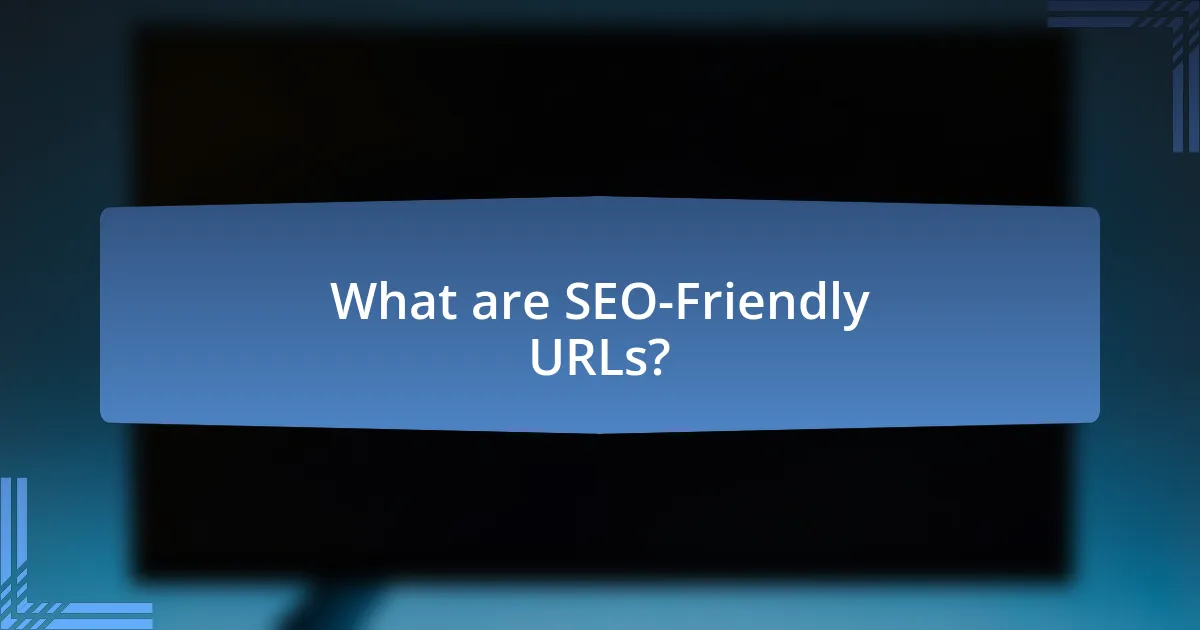 What are SEO-Friendly URLs?