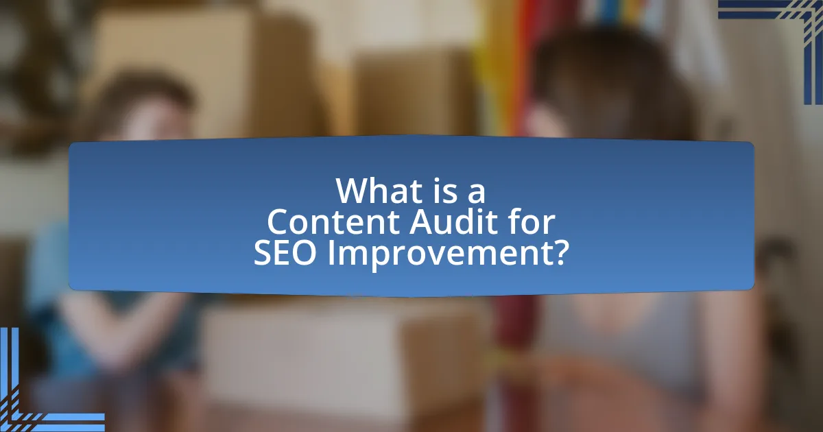 What is a Content Audit for SEO Improvement?