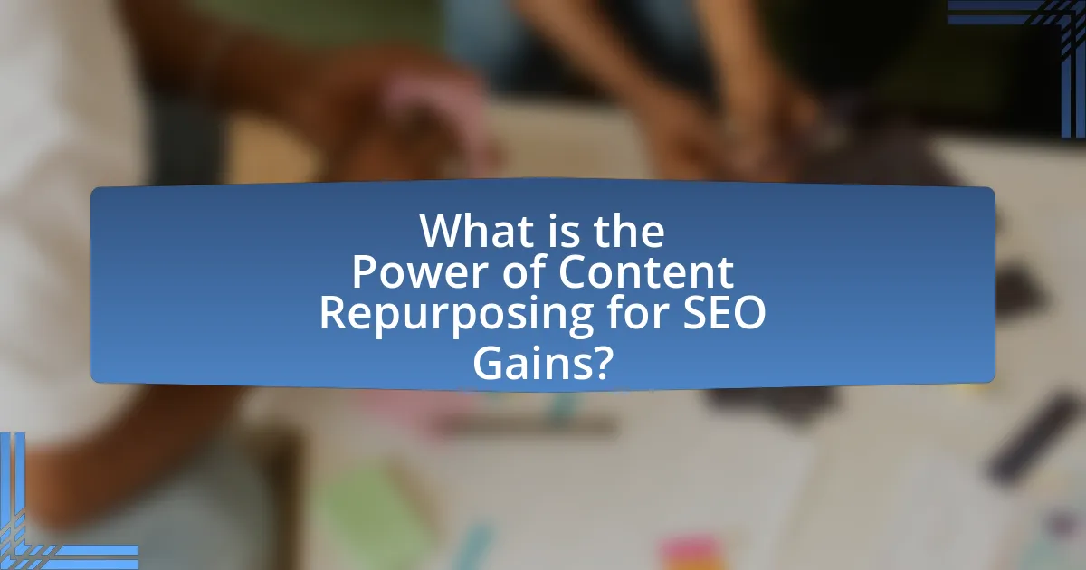 What is the Power of Content Repurposing for SEO Gains?